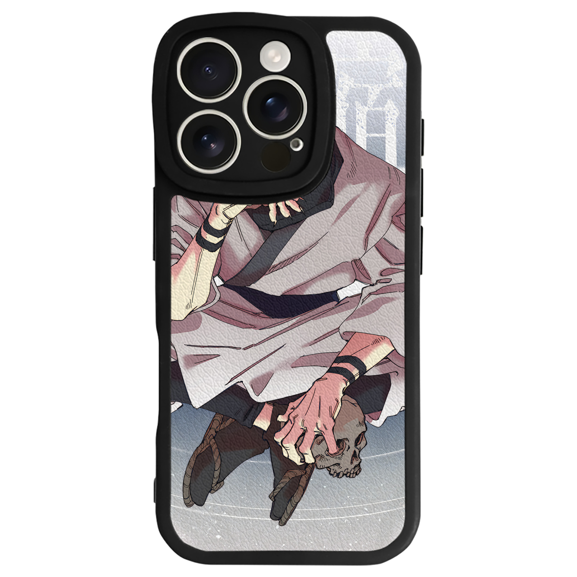 （画像用） 呪術廻戦 Jujutsu Kaisen 【iPhone 16シリーズ対応】シリコンスマホケース（レザー調） 材質：シリコン